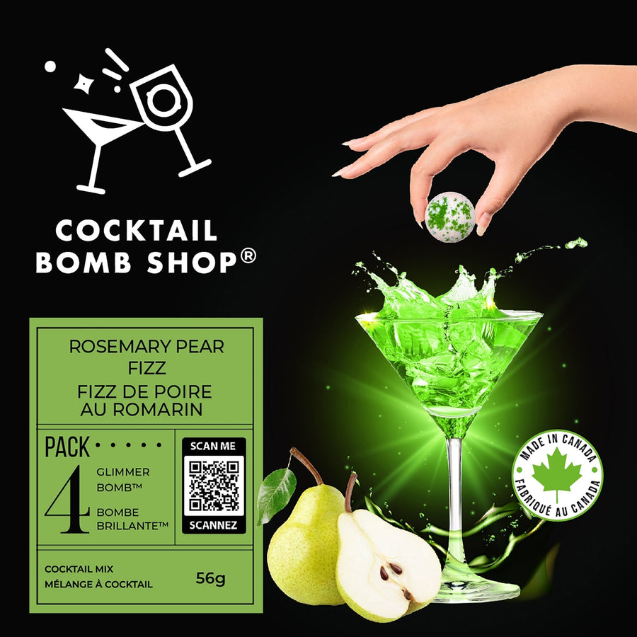 ROSEMARY PEAR FIZZ - COCKTAIL BOMB