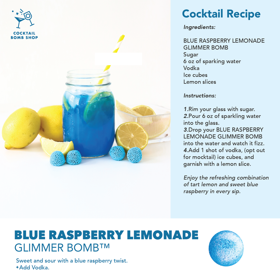 BLUE RASPBERRY LEMONADE - COCKTAIL BOMB