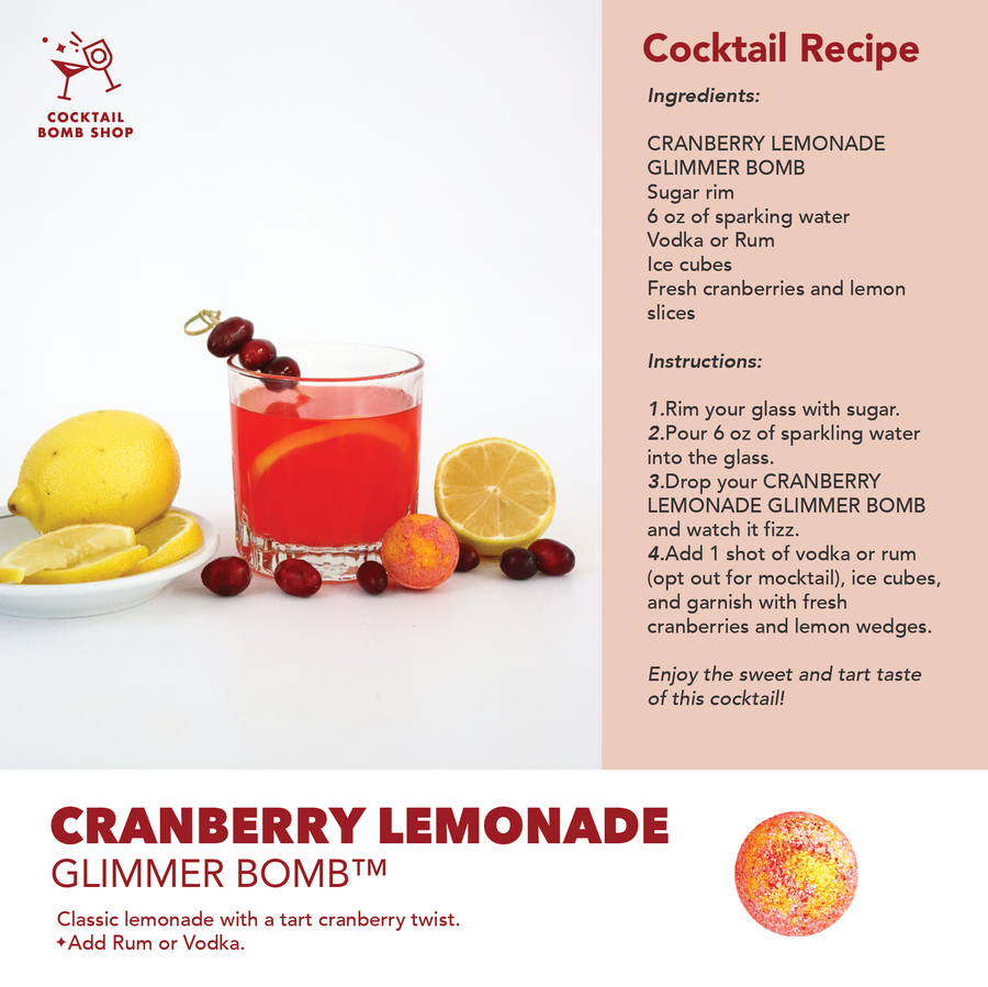 CRANBERRY LEMONADE - COCKTAIL BOMB