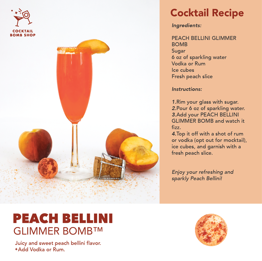 PEACH BELLINI - COCKTAIL BOMB