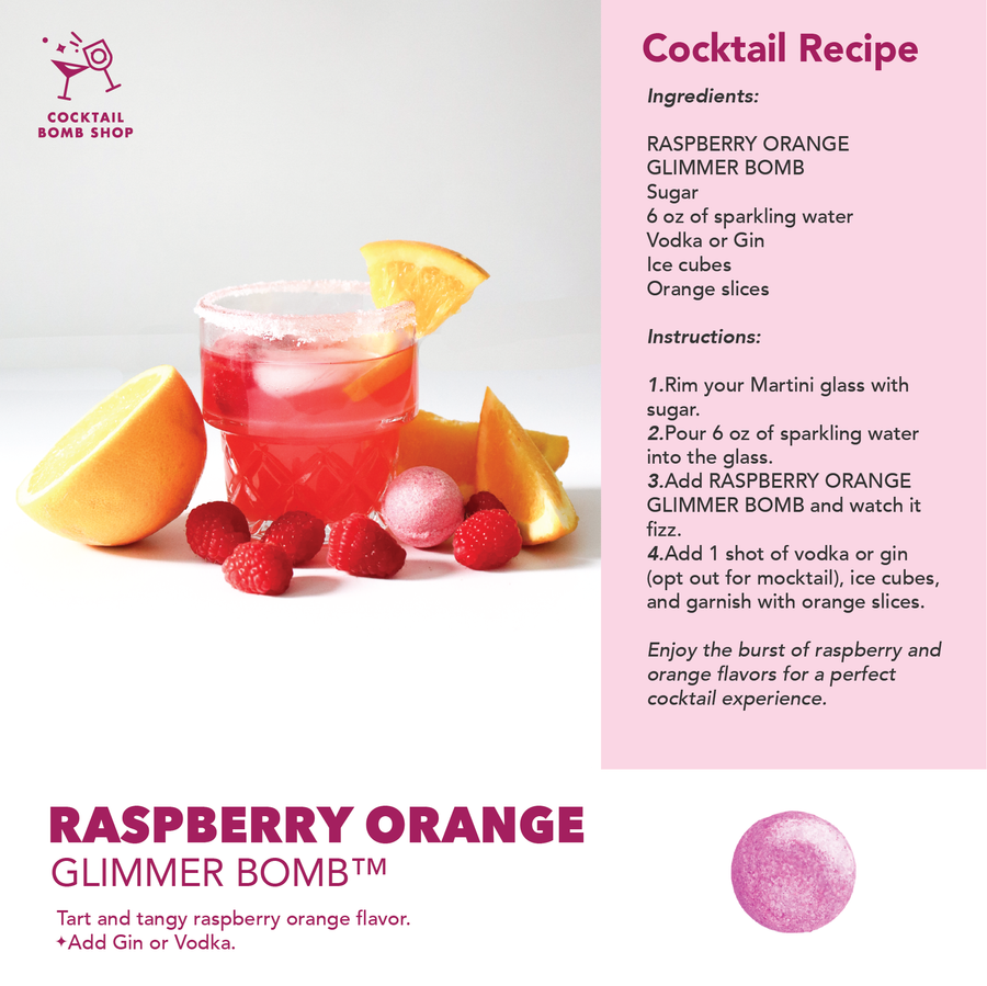 RASPBERRY ORANGE - COCKTAIL BOMB