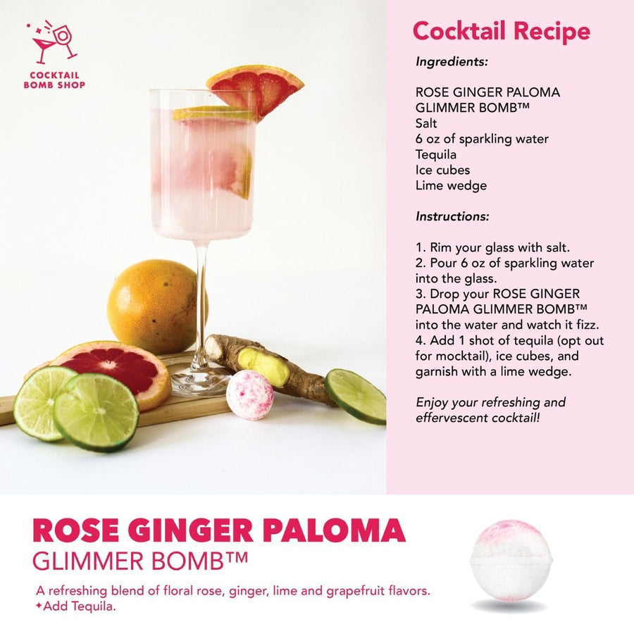 ROSE GINGER PALOMA - COCKTAIL BOMB